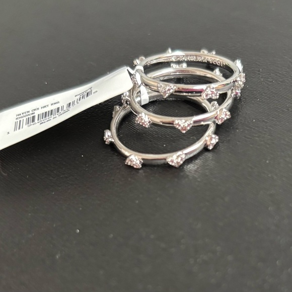 Kendra Scott Haven Crystal Heart 3 Ring Set - Picture 3 of 8